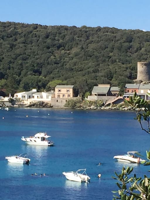 vue de la villa coté mer