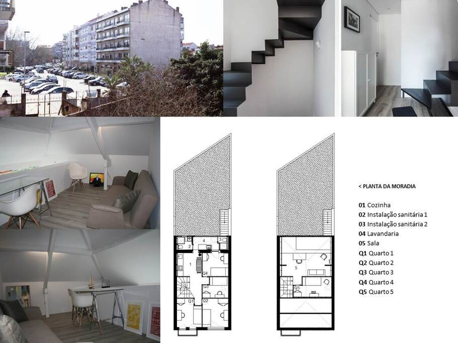 Espaços comuns e Planta da casa