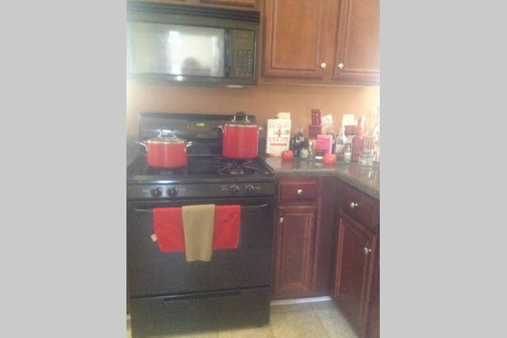 The kitchen is for you to cook if you choose and there is a keurig too.