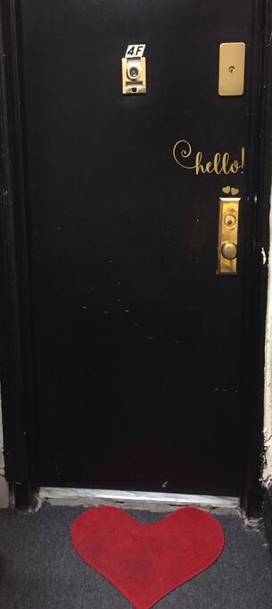 front door to apartment