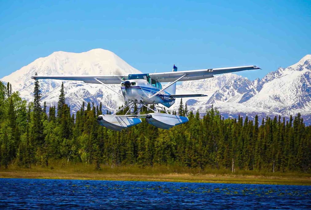 Come see Denali with us! We are local business owners. Flightsee, fish, hike, and wildlife opportunities with a floatplane flight at Alaska Bush Floatplane Service. The docks are five miles away from the cabin. As a family we are often here enjoying the views and spending time together outdoors.
Summers are short in the north!
Alaskafloatplane.com