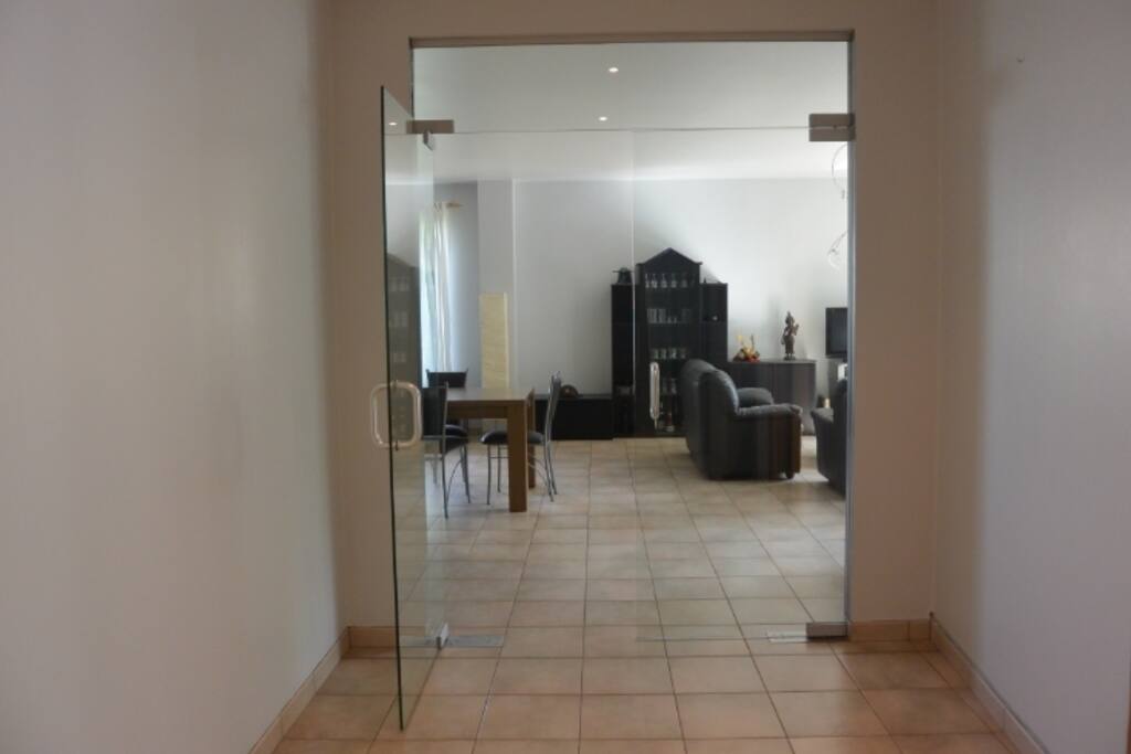 entrance to the rooms