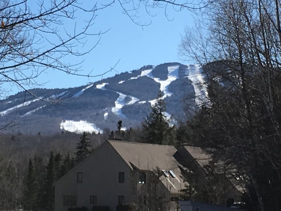 View of Killington peak from the parking lot