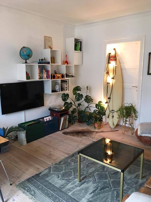 Living room with television
