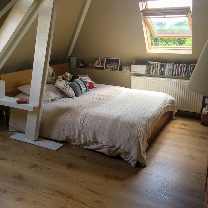 Room N°1 lovely beamed roof top bedroom.