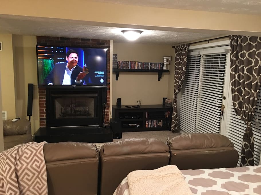 60" Flat Screen with Direct TV and WIFI