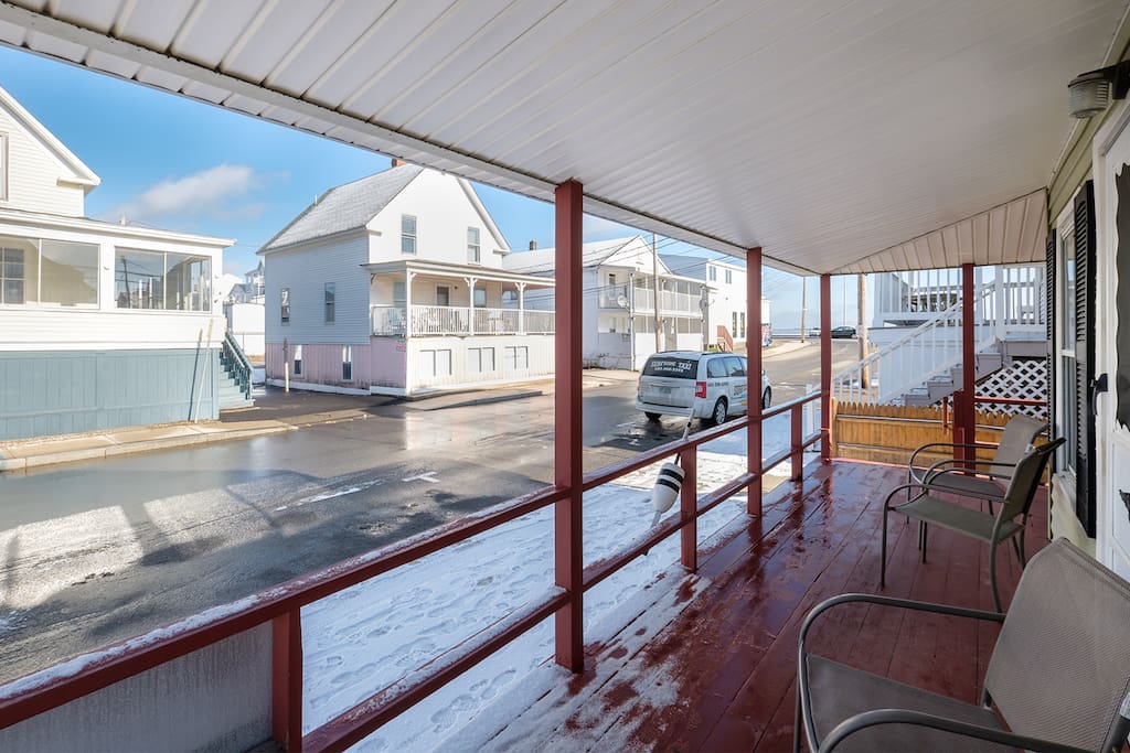Wrap-Around Deck with Views of Hampton Beach