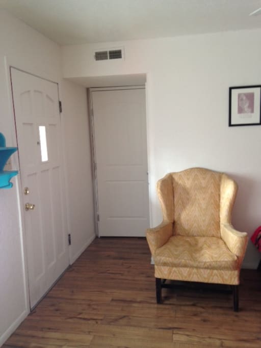 Private front entry and a lockable door from the rest of the house.