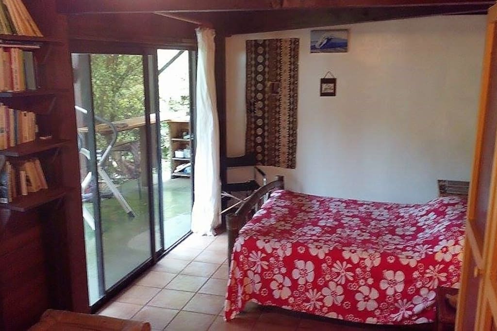Bedroom at garden level