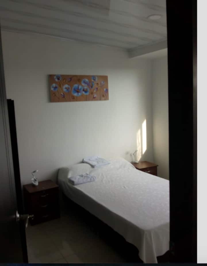 Chumba kikuu cha kulala na kabati ya nguo