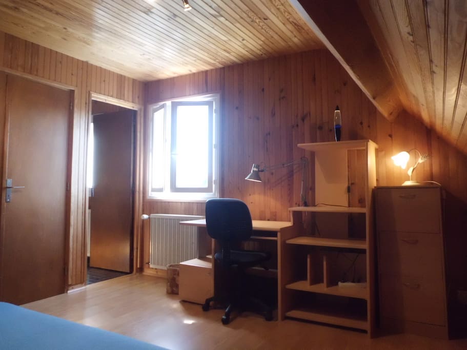 work area, open view