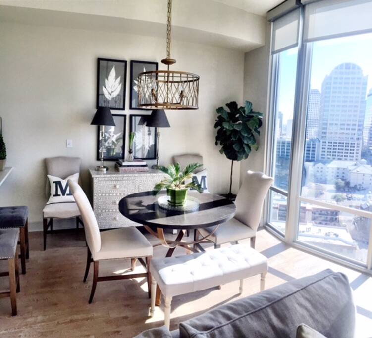 Bright dining.