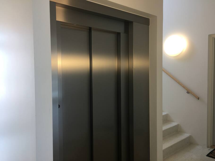 In case it's needed you can take the elevator.