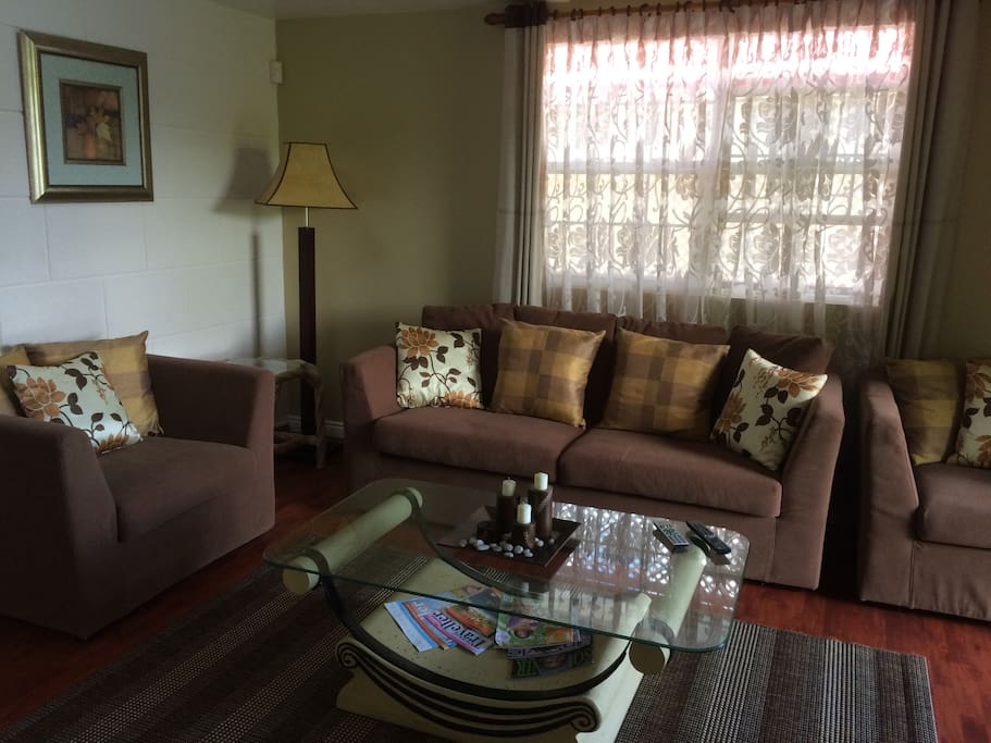 Comfortable cool living area..