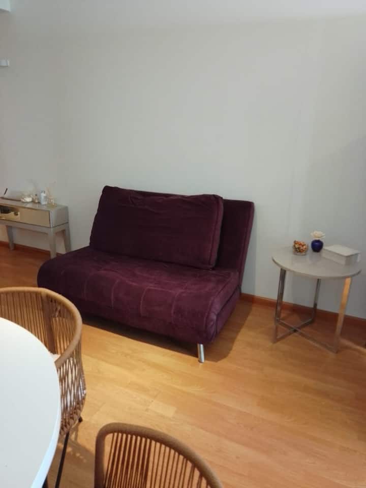 Kitnet de 36 m² com varanda em Palermo, Las Cañitas