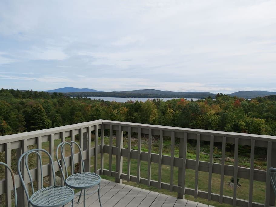 View of Lake Sunapee from the deck