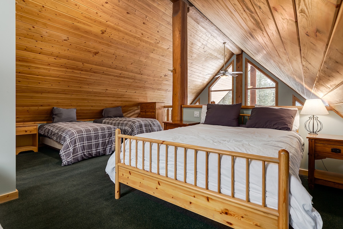 Beds in loft space