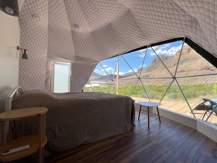 EcoDome Lux Tent in Wildlife Refuge Dome houses for Rent in