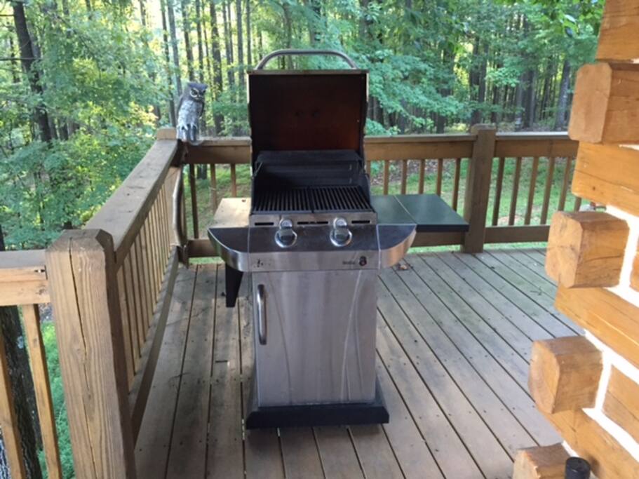 Gas grill available for your use