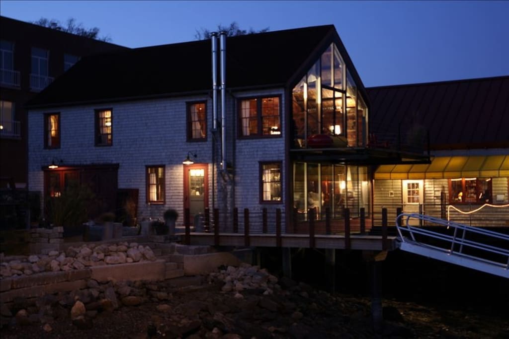 exterior at night