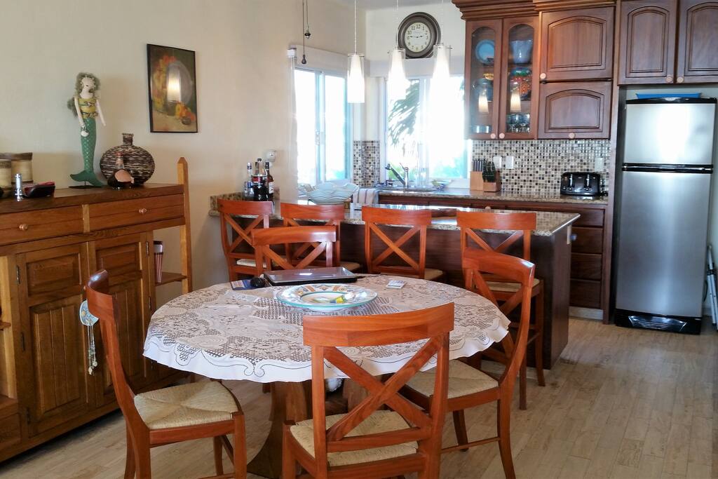 dining room and kitchen