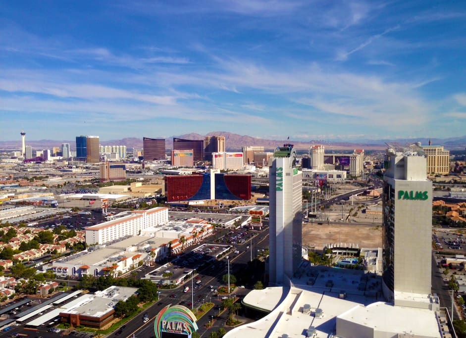 Strip View Daytime (Actual snapshot from my 53rd floor balcony - not a stock photo!)