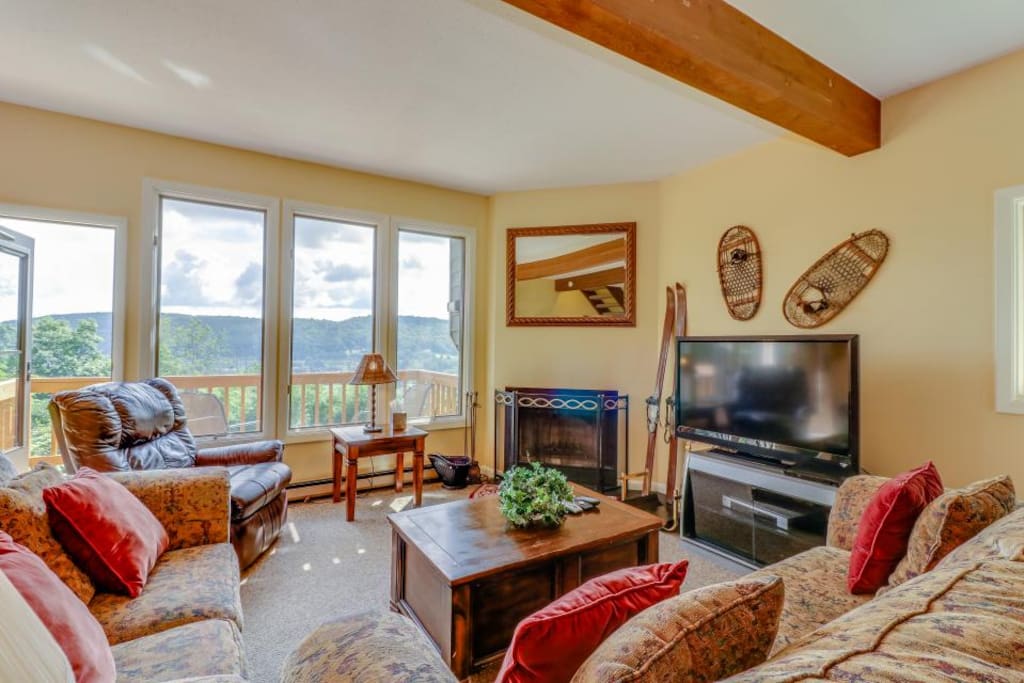 Living Room with view of mountains