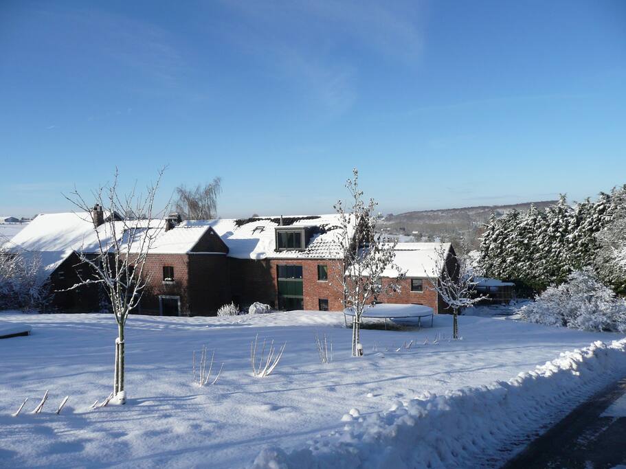 La Ferme de Berwausault en hiver