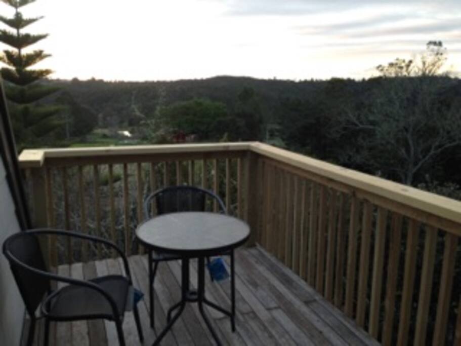 The studio deck