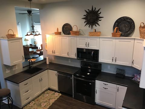 Remodeled home across from lovely park.