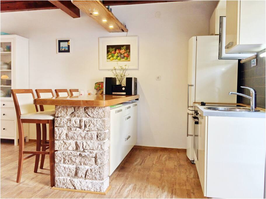 kitchen with dining room