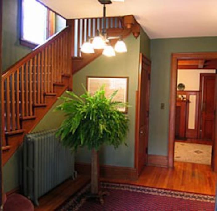 Entryway to get to the top floor.