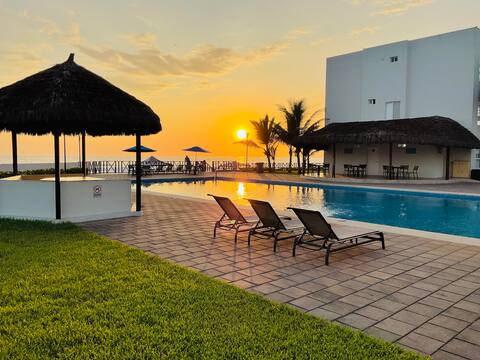 Unique beach front apartment with the best sunsets