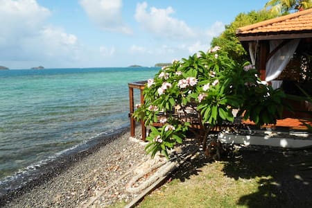Petit gîte dans jardin tropical et accès mer
