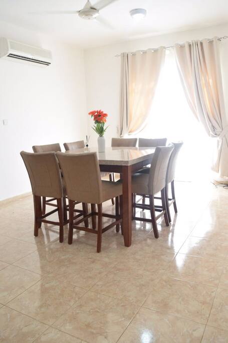 Luxury Dinning table with 8 chairs