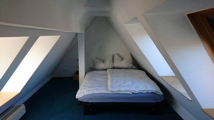 Bedroom in the attic, bed 1.20 x 2.00