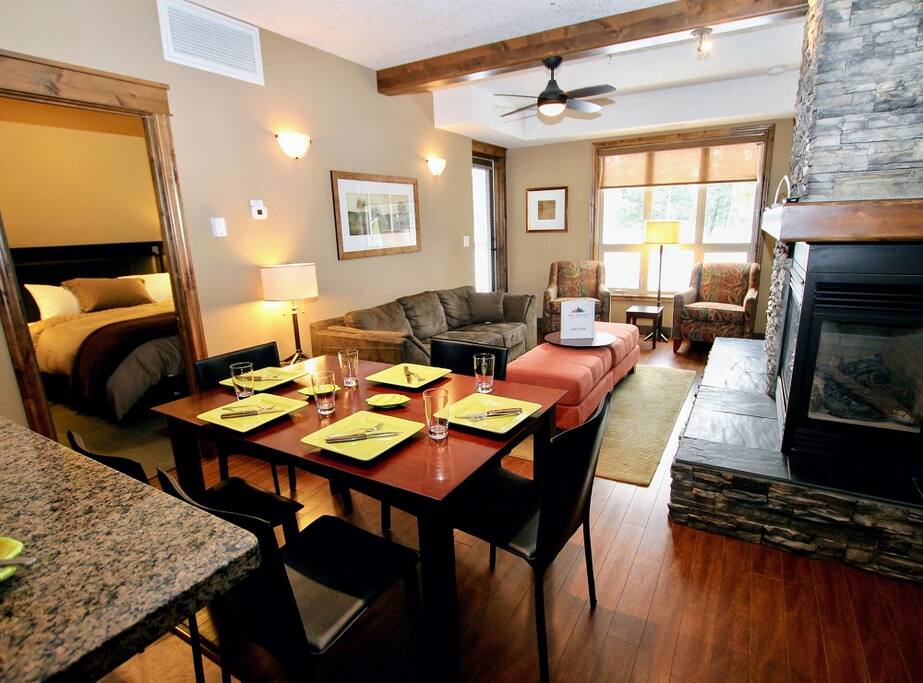 Open Concept Living, Dining and Kitchen
