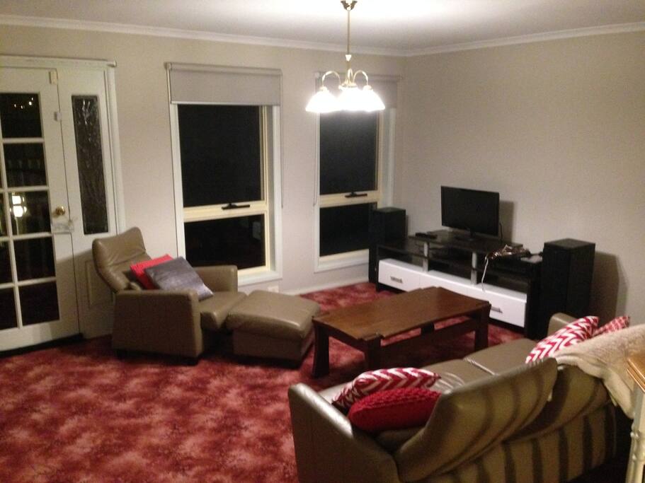 Private lounge area for guests