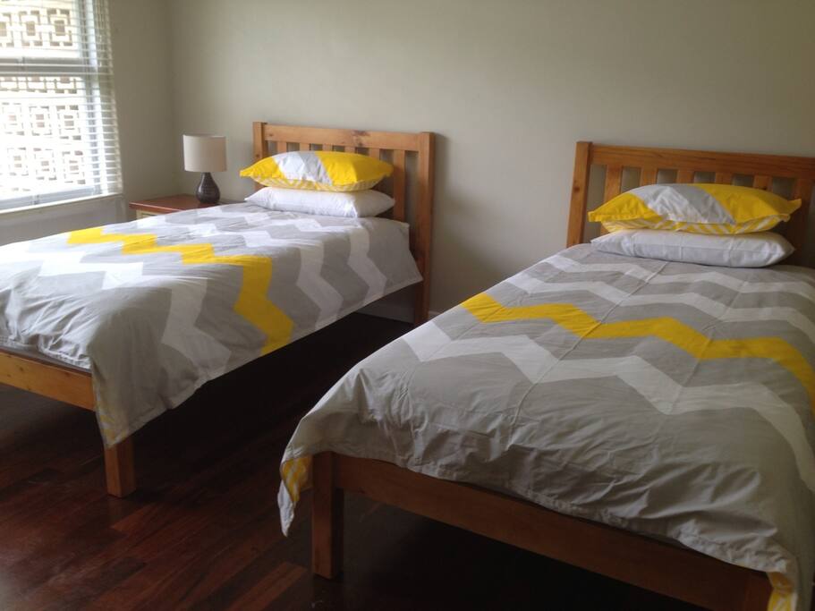 Bedroom 2 - two king single beds