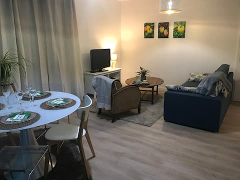 60 m2 house with terrace and garden
