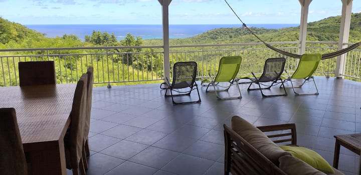 Haut Villa Piscine Vue Mer Exceptionnelle - Martinica