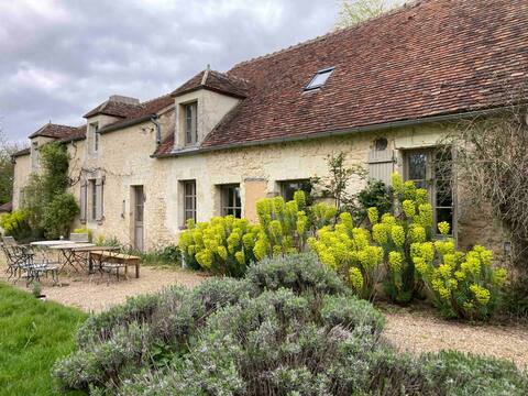 Large farmhouse in the countryside in the pole
