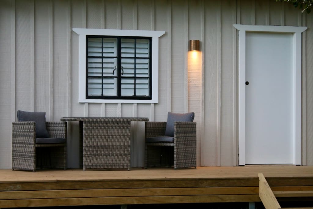 Self-contained (lockable) guest house.