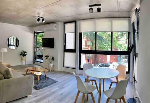 Top Airbnb: Modern 2-bedroom apartment with balcony_Nuñez-RIVER en Núñez