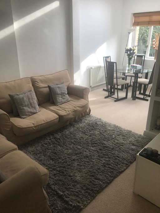 Living room and dinning room
