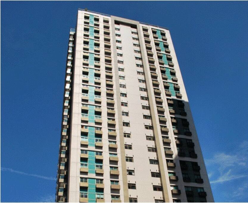 A picture of the side of the building