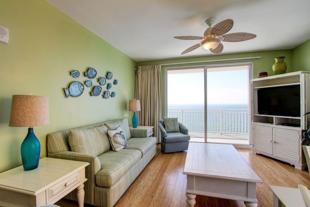 Look at this view from your living room! Brand new wood floors throughout!
