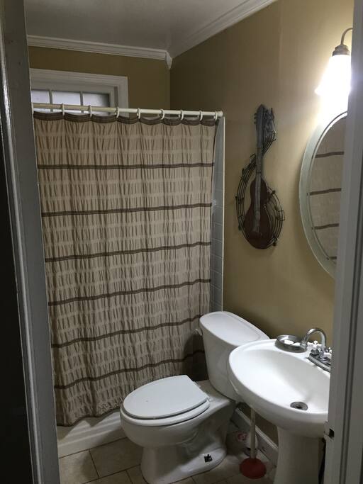 Shared bathroom with host.