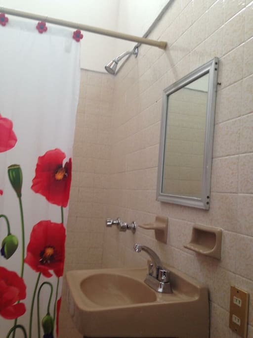 Baño con acabados de lujo y muy amplios con duchas helvex