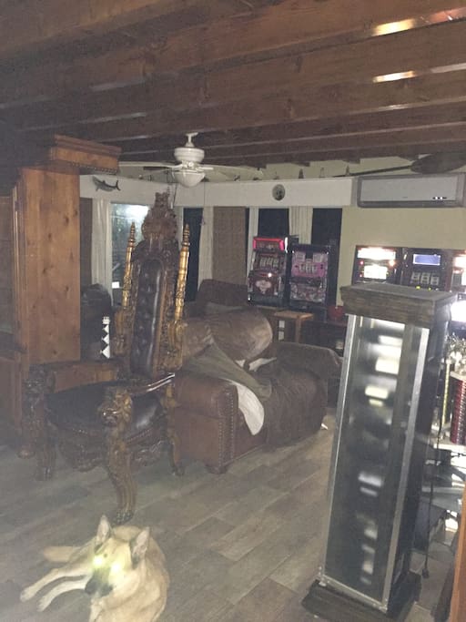 Semi-private area of the great room we call comfy couch